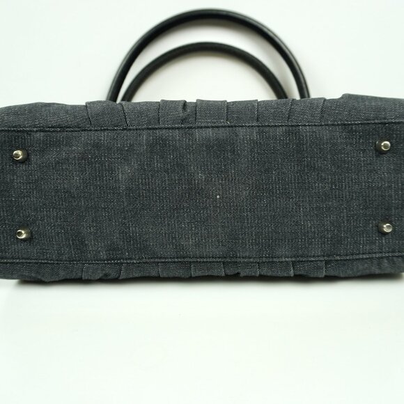Miche Classic Shell Women Hand Bag "Deniece" Retired Dark Denim Ostrich Leather - Picture 8 of 8